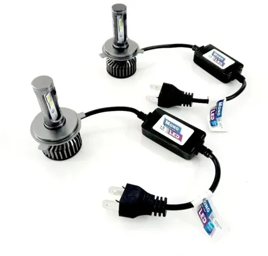 Komplettset kompakter Mini-LED-Diodenlampen H4 12V-24V 70W 10000 lm für Scheinwerfer, CAN-Bus fehlerfrei, Abblend-/Fernlicht, Ph