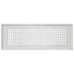 Zehnder Design-Abdeckgitter Aufputz/ Boden 350x130mm Edelstahl, 990322085