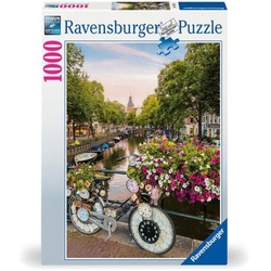 Ravensburger Puzzle 17596 – Bicycle Amsterdam – 1000 Teile Puzzle für Erwachsene und Kinder ab 14 Jahren