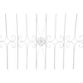 CLP Gartenzäune Mangold 4er Set Metall 60 x 30 cm Weiß