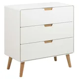 Actona GROUP Sideboard »Lowell«, 3 Schubladen mit Dämpfung, nordischer Stil, Weiß