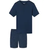 SCHIESSER Short Pyjama Dunkelblau XL