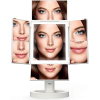 Schminkspiegel Kosmetikspiegel 34 LED-Leuchten 2X/3X/5X/7X Vergrößerungsspiegel