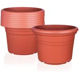 BigDean Blumentopf Ø 20 x 20 cm Terrakotta