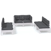 vidaXL 6-tlg Garten-Lounge-Set mit Kissen Kiefer Massivholz Modell 109
