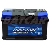 EUROSTART 12V 80Ah Starterbatterie Starterbatterie (ersetzt 75Ah 82Ah 85Ah 90Ah)