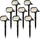 Brandson Solarleuchte schwarz 8x LED Gartenstrahler 80 lm IP65