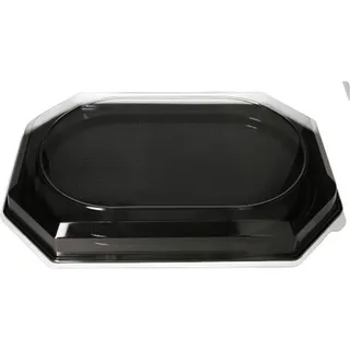 Papstar Servierplatten, PET 53 cm x 35 cm schwarz