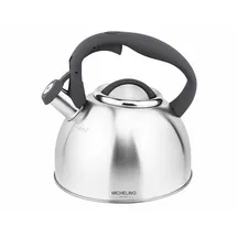 Michelino Wasserkessel Flötenkessel 2,4 l Grau