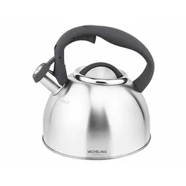 Michelino Wasserkessel Flötenkessel 2,4 l Grau