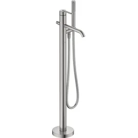 Duravit Balcoon Einhandwannenmischer Edelstahl gebürstet