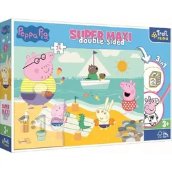 Primo Super Maxi Puzzle 24 Teile und Malvorlage Peppa Pig