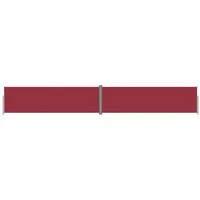 vidaXL Seitenmarkise Ausziehbar Rot 180x1200 cm