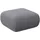 flexlux Pouf Torino 91 x 46 x 91 cm Grau