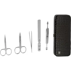 ZWILLING CLASSIC INOX Kroko Rahmen-Etui, schwarz, 5-tlg