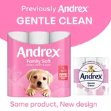 Andrex Toilettenpapier - Sanftes sauberes Toilettenpapier, 45 Toilettenpapierrollen