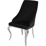 Barock Stuhl William Black - Modern Barock Polsterstuhl