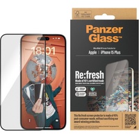 PANZER GLASS PanzerGlass TM Re:fresh Displayschutz iPhone 15 Plus | Ultra-Wide Fit m. EasyAligner