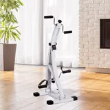 HOMCOM Heimtrainer für Senioren Bewegungstrainer Pedaltrainer Stahl Weiß