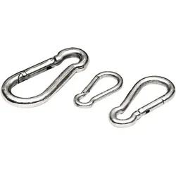 Karabiner aus Edelstahl - ORANGEMARINE farblos No Size