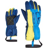 Ziener Leo Ski-Handschuhe/Wintersport | Langer Reißverschluss, Leash, Persian Blue, 92cm