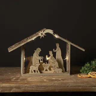 Star Trading Weihnachtsleuchter ,Yuletide', 5 warmweiße LEDs
