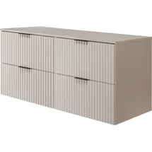 Rodan | Waschbeckunterschrank - 120cm | Beige matt - Kaschmir-Töne | B/H/T 120/57/46cm | Beige Tischplatte, Badmöbel, Waschbecken Unterschränk - Beige