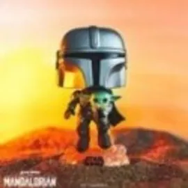 Funko POP! Star Wars The Mandalorian with the Child 402 - Mando Flying w/ Jet Pack