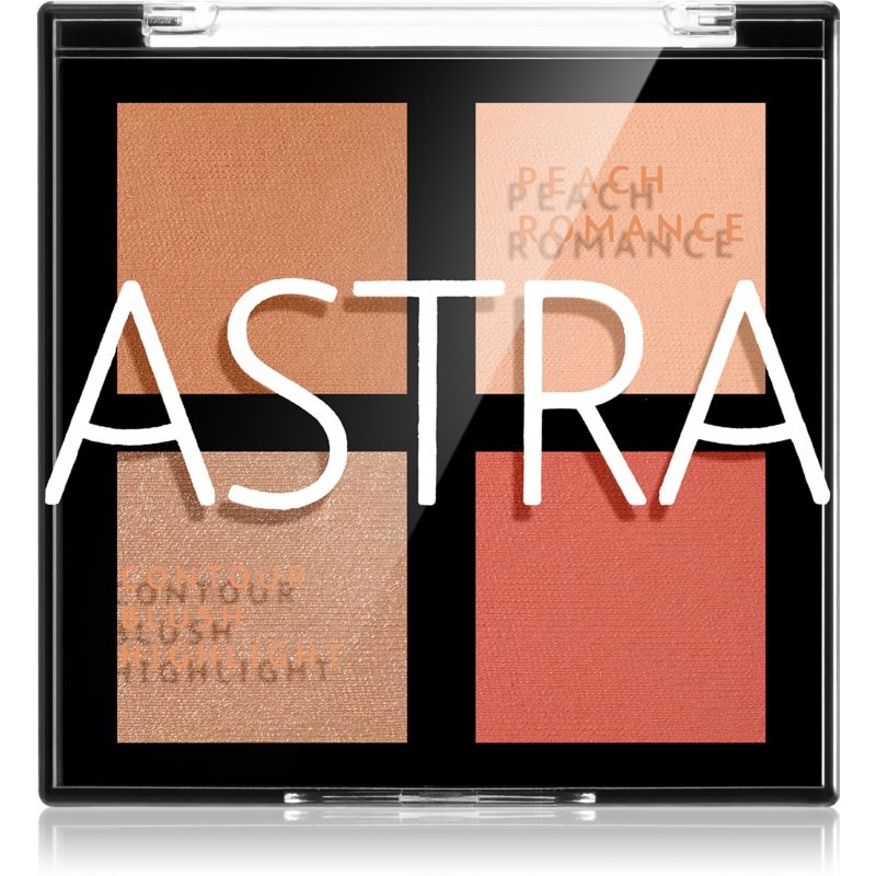 Astra Make-up Romance Palette Konturier-Palette für die Wangen für das Gesicht Farbton 01 Peach Romance 8 g