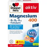 Doppelherz Magnesium 400 B1 B6 B12 Folsäure 1 x 120 Tabletten Sport