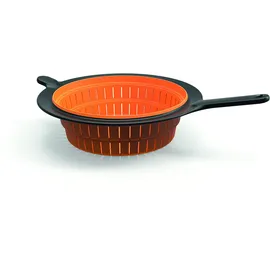 Fiskars Functional Form Sieb Ø 26 cm Kunststoff/Silikon schwarz/orange