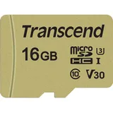 Transcend microSDHC 16GB Class 10 500S UHS-I + SD-Adapter