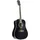 J & D D-80 BK Westerngitarre, Akustik-Gitarre Anfänger und Einsteiger, Acoustic Guitar, Dreadnought mit schwarzer Hochglanz Fichtendecke