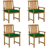 vidaXL Kalina Gartenstuhl-Set 4 St. 4 x 4 x 4 cm grün