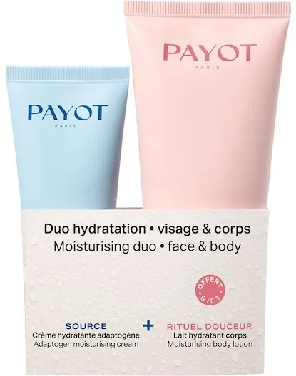 Payot Pflege Source Geschenkset Source Crème Hydratante Adaptogène 30 ml + Rituel Douceur Lait Hydratant Corps 100 ml