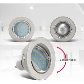 B.K.Licht Einbaustrahler 10er Pack 10-02-10-S