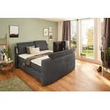 Jockenhöfer Boxspringbett Movie Star 180 x 200 cm grau