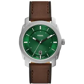 Fossil Herren Analog Quarz Uhr mit Leder Armband FS6085