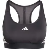 Adidas Damen PowerReact Train 3Stipes Bra, Black, L