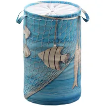 Sanilo Wäschekorb Seefahrt, 60 Liter, faltbar, mit Sichtschutz