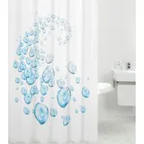 Sanilo Duschvorhang Wasserblasen 180 x 200 cm blau