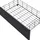 XDOVET Polsterbett 90 x 200 cm Grau/Schwarz