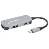 Manhattan USB-C Dockingstation USB-C auf HDMI 3-in-1 Docking-Konverter Passend für Marke Dockingst