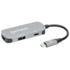 Manhattan USB-C Dockingstation USB-C auf HDMI 3-in-1 Docking-Konverter Passend für Marke Dockingst