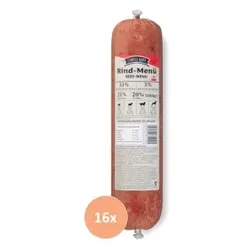 Simple BARF Komplettmenü TK-Wurst Napffertig Rind 16x1 kg