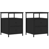 vidaXL Nachtschrank 44 x 45 x 60 cm Schwarz
