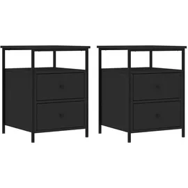 vidaXL Nachtschrank 44 x 45 x 60 cm Schwarz