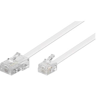 goobay 3m RJ11-RJ45, Cable Netzwerkkabel Schwarz