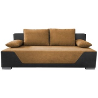 Siblo 2-Sitzer Zweisitziges Sofa Noa mit Schlaffunktion - Bettzeugbehälter - Zweisitzer-Sofa gelb
