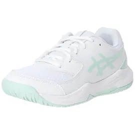 ASICS Gel-Dedicate 8 Gs Sneaker, White/Pale Blue, 37.5 EU